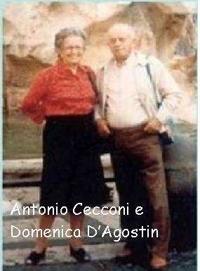 Antonio Cecconi e Domenica D'Agostin