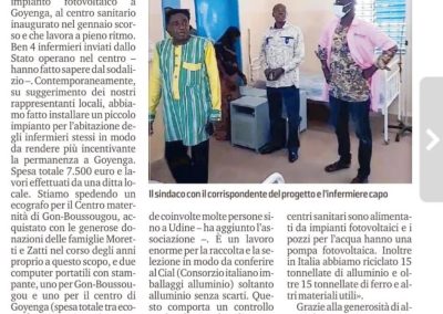 Nuove attrezzature in Africa grazie al Progetto Susan