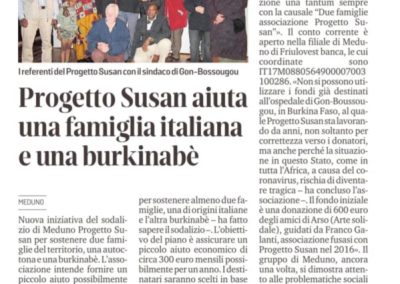 Progetto Susan aiuta una famiglia italiana e una burkinabè
