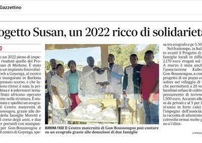 Un 2022 ricco di solidarietà
